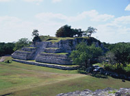 Chultun Temple at Ake Left View - ake mayan ruins,ake mayan temple,mayan temple pictures,mayan ruins photos